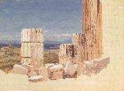 Frederic E.Church, Broken Colunms,View from the Parthenon,Athens